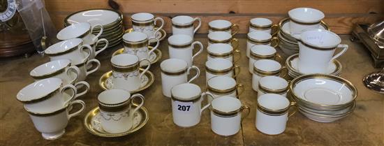 Fenton gilt designed, coffee cans, Wedgwood etc